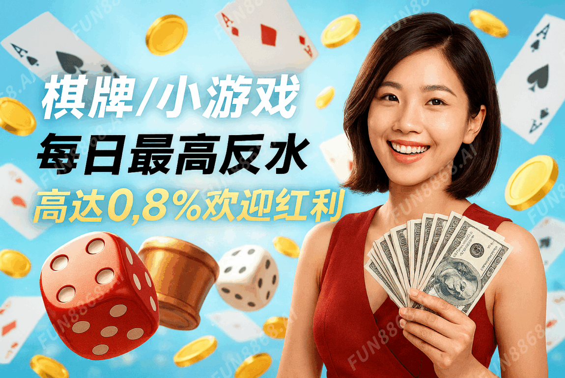 棋牌反水0.8%歡迎紅利-FUN8868.AI 浮水印
