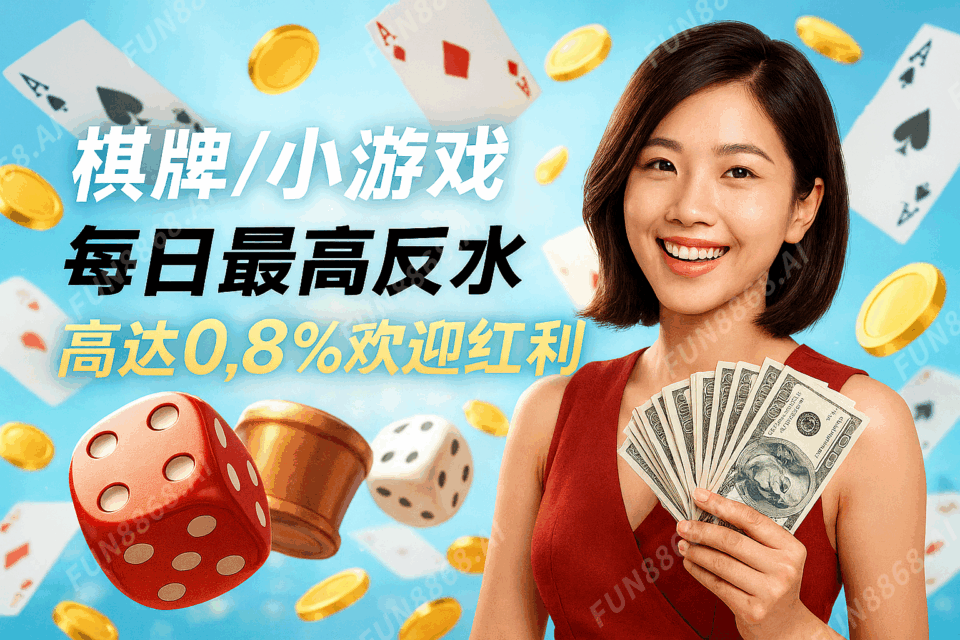 棋牌反水0.8%歡迎紅利-FUN8868.AI 浮水印