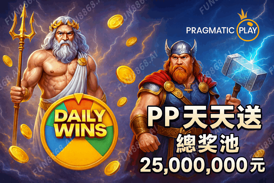 老虎機PP天天送-FUN8868.AI 浮水印