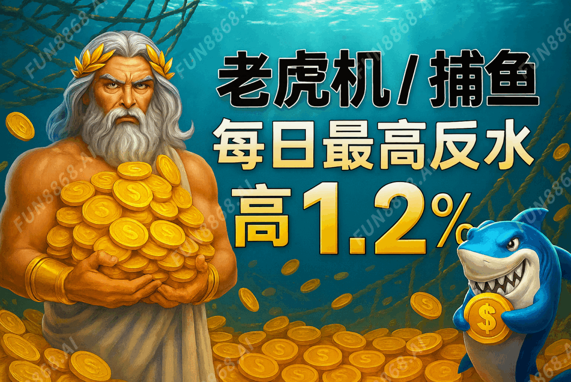 老虎機捕魚每日最高反水1.2%.1-FUN8868.AI浮水印