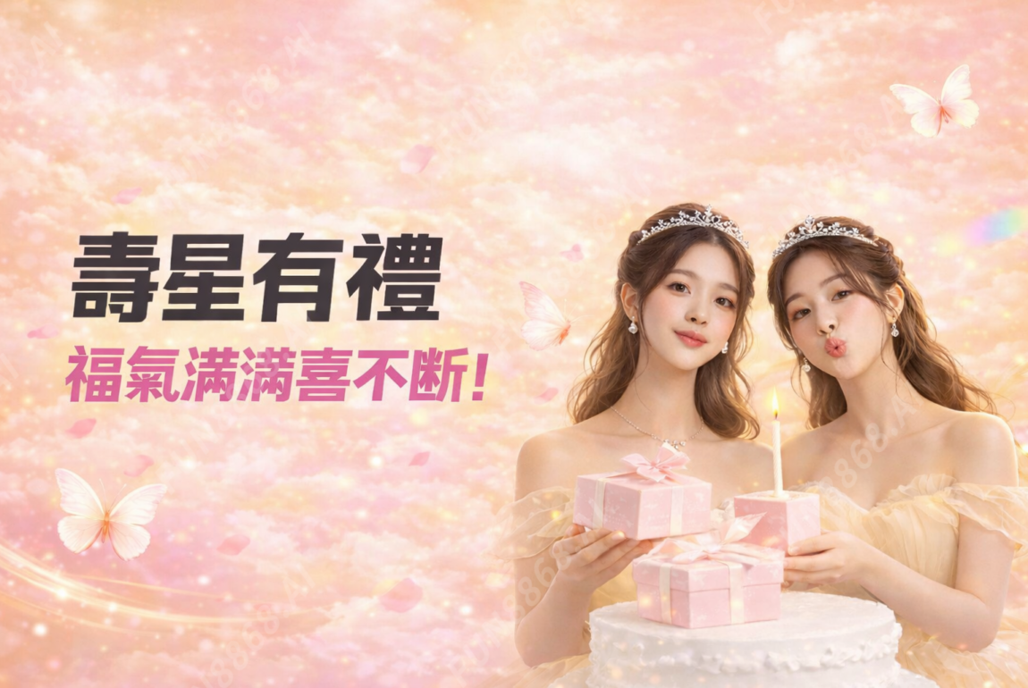 寿星有礼 福气满满喜不断!