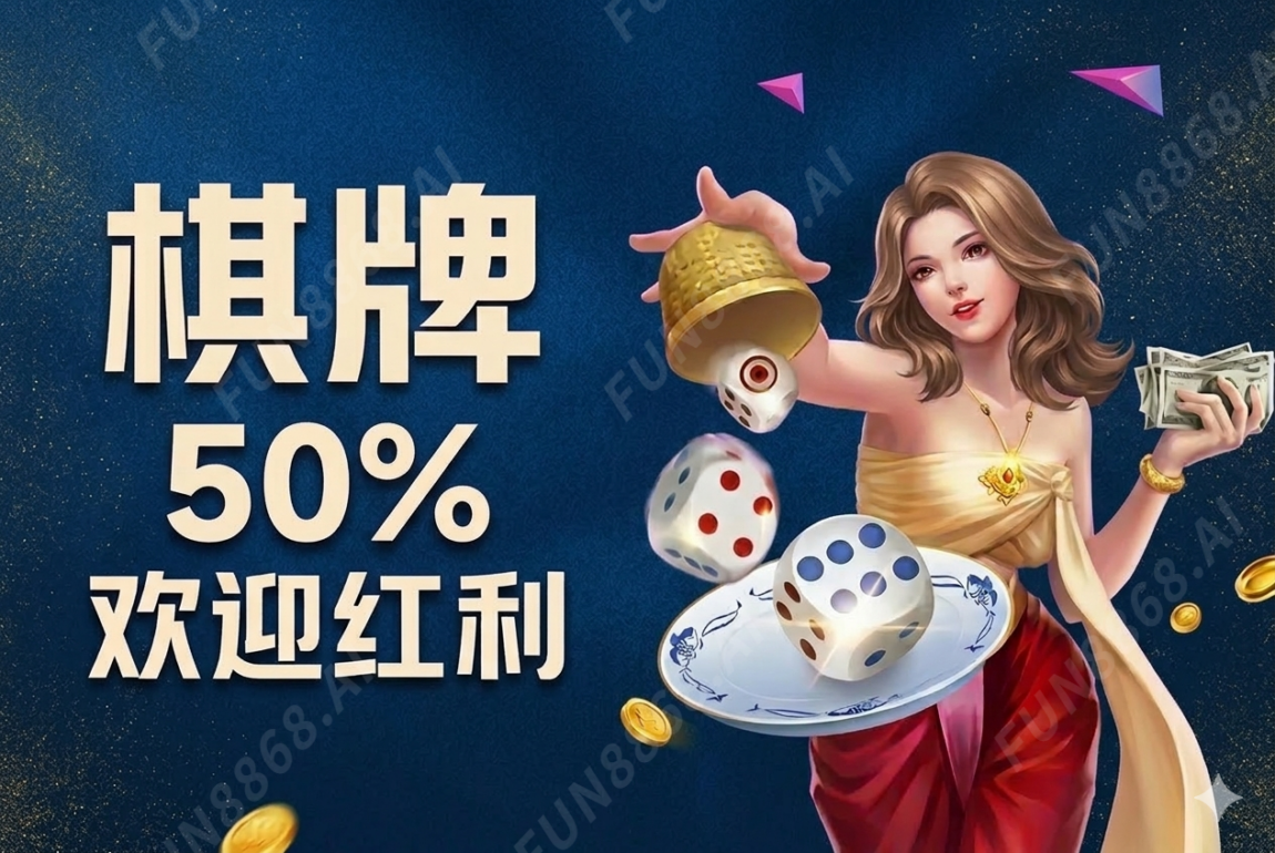 【新会员】棋牌小游戏50% 欢迎红利！