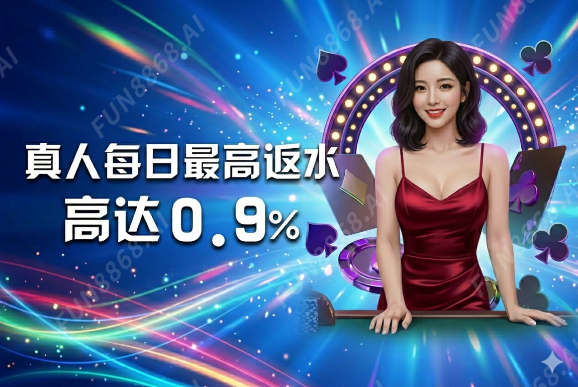 真人每日最高返水高达0.9%